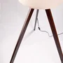 Kano Lampe de Sol Trépied Bois Orange