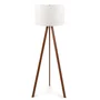 Kano Lampe de Sol Trépied Bois Orange