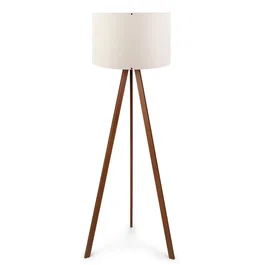 Kano Lampe de Sol Trépied Bois Orange