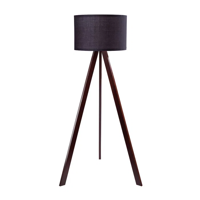 Kano Lampe de Sol Trépied Bois Orange