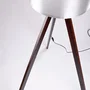 Kano Lampe de Sol Trépied Bois Orange