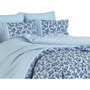 BigBuy Home Parure de couette Bleu et bleu foncé en coton renforcé, 3 pièces