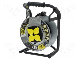 KEL Rallonge réseau H05RR-F 3G2,5mm² 20m noire