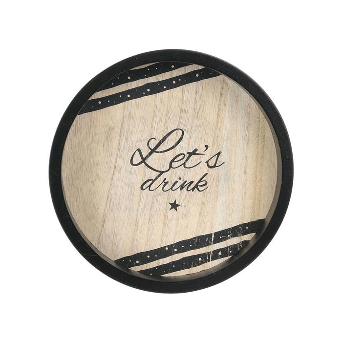 Totally Addict Plateau en bois rond 20 cm