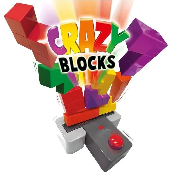 Educa Jeu d'Adresse Crazy Blocks, 15 Blocs Colorés, Jeu d'Adresse pour Enfants à partir de 4 ans, pour 2 Joueurs ou Plus