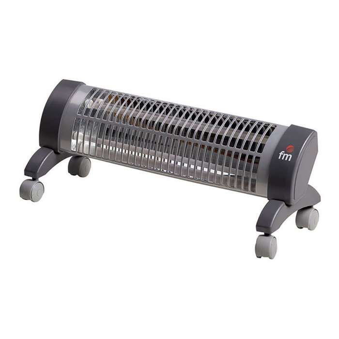 Fm Calefacción Estufa à Quartz 2302-R 1200 W avec Roues Gris 53 x 16 x 18,5 cm Fm Calefacción Estufa à Quartz 2302-R 1200 W avec Roues Gris 53 x 16 x 18,5 cm