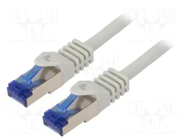 LOGILINK Cordon de raccordement Cat 6a S/FTP RJ45 0,25m gris