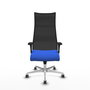 Piqueras y Crespo Chaise de Bureau Albacete XL Bleu et Noir