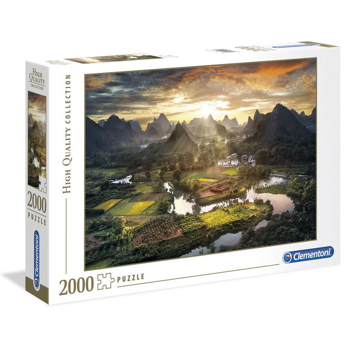 Clementoni Puzzle Découverte Panoramique de la Chine - 2000 Pièces - Taille Assemblé : 97.5x66.8 cm - Modèle High Quality View of China