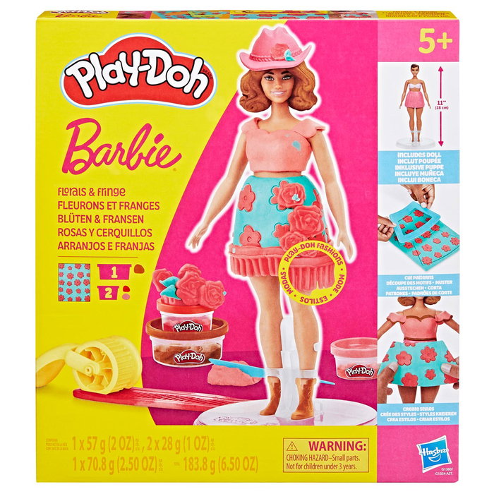 Barbie et Play-Doh G1354 - Kit créatif de styliste de mode avec pâte à modeler pour enfants à partir de 5 ans