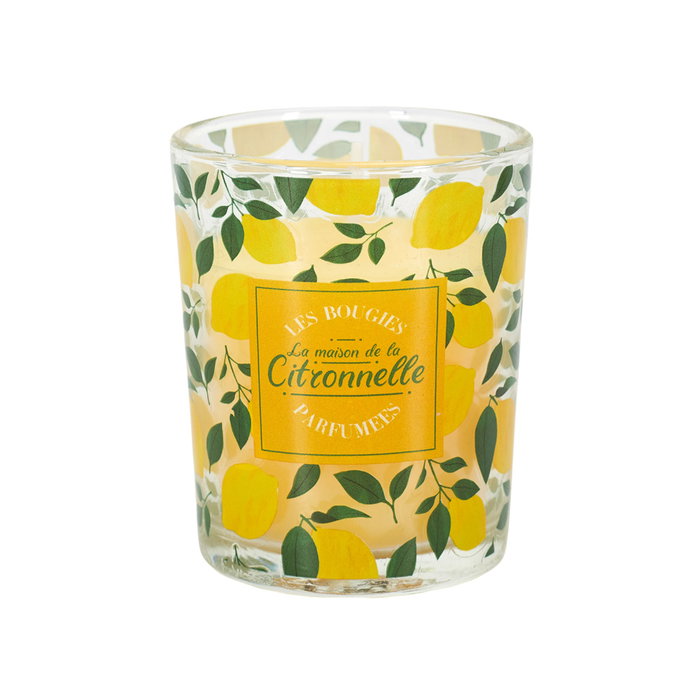 Home Deco Factory Bougie Citronnelle en Verre 6,5 cm