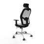 Piqueras y Crespo Chaise de Bureau 1D086G2 Gris clair