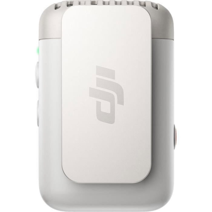 DJI Mic 2 Pearl White - Émetteur sans fil Audio HD avec enregistrement 32 bits