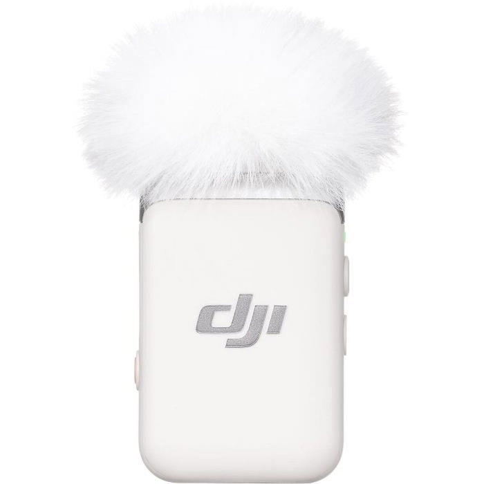 DJI Mic 2 Pearl White - Émetteur sans fil Audio HD avec enregistrement 32 bits