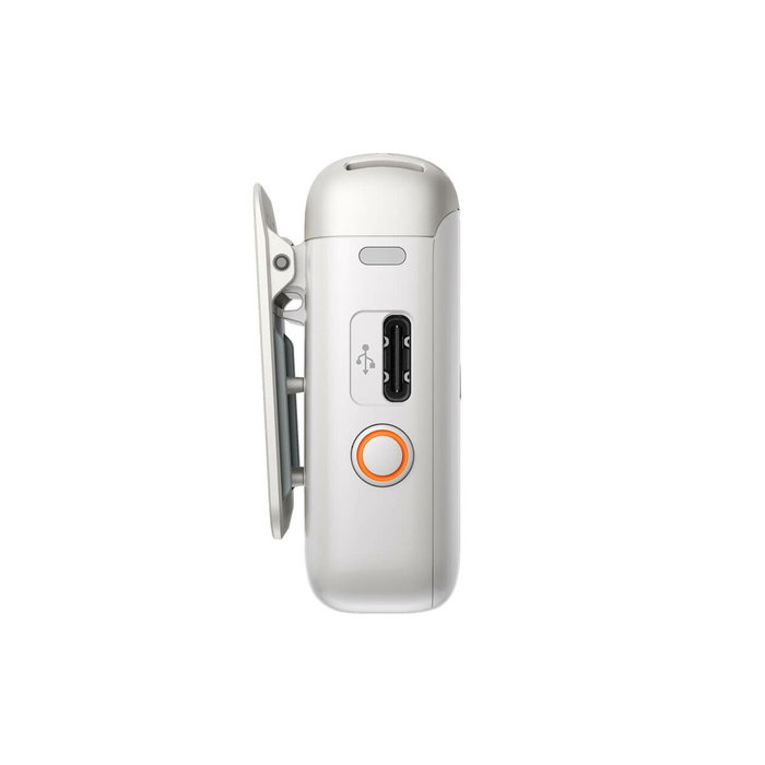 DJI Mic 2 Pearl White - Émetteur sans fil Audio HD avec enregistrement 32 bits