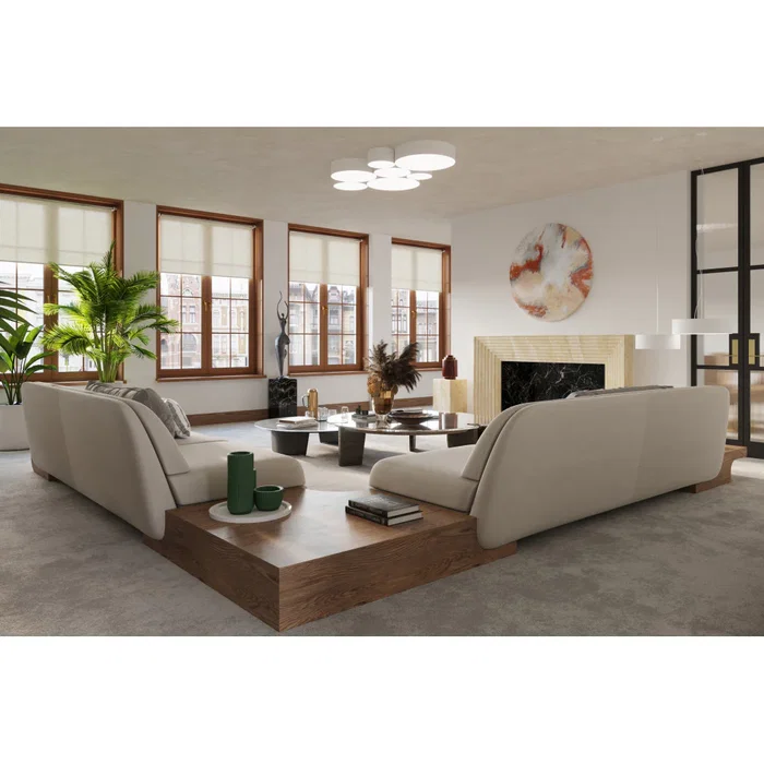Arena Lámpara de Techo Blanco (550x550x110 mm)