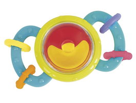 Creaciones Llopis - Sonajero balancin 14 cm - Hochet bébé avec mobile - Jouet d'éveil - Polyester - À partir de 3 ans