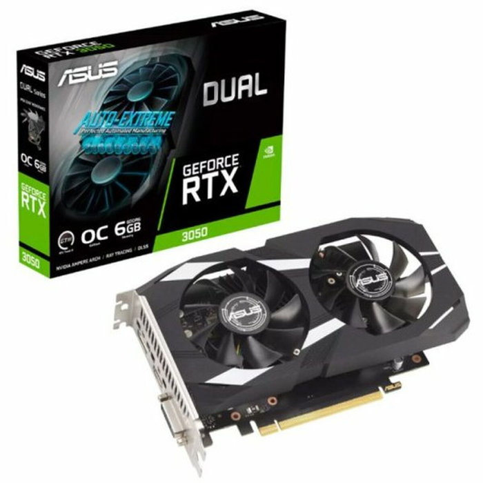 Asus Carte Graphique DUAL GeForce RTX 3050 O6G - 90YV0K60-M0NA00 - 6 Go GDDR6 - Noir