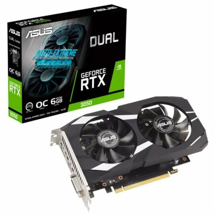Asus Carte Graphique DUAL GeForce RTX 3050 O6G - 90YV0K60-M0NA00 - 6 Go GDDR6 - Noir