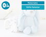 KioKids Peluche Lapin Bleu avec Couverture Étoilée 25 cm - Douillet pour Bébé Dès la Naissance