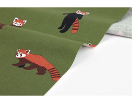 Dailylike Tissu coton Lesser Panda 1,10m x 3m