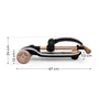 Kinderkraft RAKET UP 2 en 1 trottinette avec siège pliable et roues LED Beige