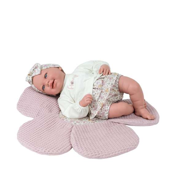 Muñecas Arias Poupas Poupée Elegance 45 cm Adi Rose avec Couverture Fleur Poupée de Poids Muñecas Arias Poupas Poupée Elegance 45 cm Adi Rose avec Couverture Fleur Poupée de Poids