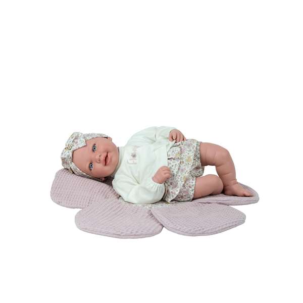 Muñecas Arias Poupas Poupée Elegance 45 cm Adi Rose avec Couverture Fleur Poupée de Poids Muñecas Arias Poupas Poupée Elegance 45 cm Adi Rose avec Couverture Fleur Poupée de Poids