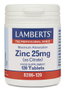 LAMBERTS Zinc 25 mg - 120 comprimés