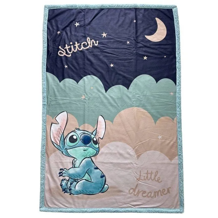 Stitch Plaid Sherpa Disney Stitch Little Dreamer 100 x 150 cm