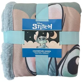 Stitch Plaid Sherpa Disney Stitch Little Dreamer 100 x 150 cm