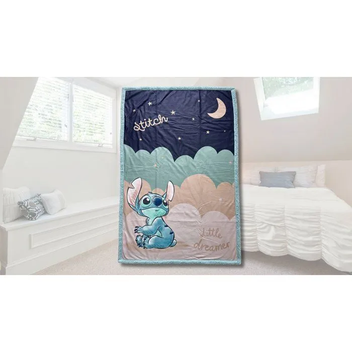 Stitch Plaid Sherpa Disney Stitch Little Dreamer 100 x 150 cm