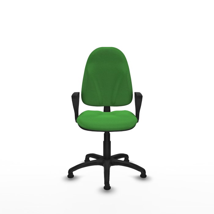 PIQUERAS Y CRESPO Chaise de bureau Algarra, tissu vert, accoudoirs fixes