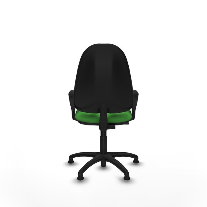 PIQUERAS Y CRESPO Chaise de bureau Algarra, tissu vert, accoudoirs fixes