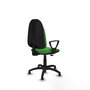 PIQUERAS Y CRESPO Chaise de bureau Algarra, tissu vert, accoudoirs fixes