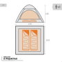 Color Baby Tente Iglu Gonflable pour 2 Personnes avec Pompe