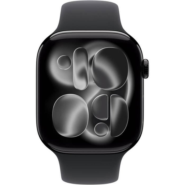 Apple Watch Series 11 GPS + Cellular - 46mm - Aluminium Jet Black - Black Sport Band - M/L