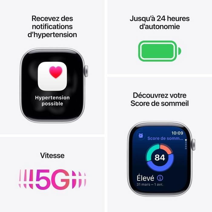 Apple Watch Series 11 GPS + Cellular - 46mm - Aluminium Jet Black - Black Sport Band - M/L