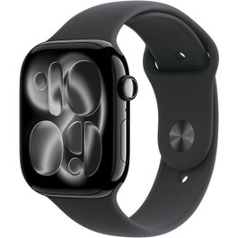 Apple Watch Series 11 GPS + Cellular - 46mm - Aluminium Jet Black - Black Sport Band - M/L