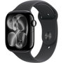 Apple Watch Series 11 GPS + Cellular - 46mm - Aluminium Jet Black - Black Sport Band - M/L
