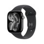 Apple Watch Series 11 GPS + Cellular - 46mm - Aluminium Jet Black - Black Sport Band - M/L
