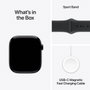 Apple Watch Series 11 GPS + Cellular - 46mm - Aluminium Jet Black - Black Sport Band - M/L