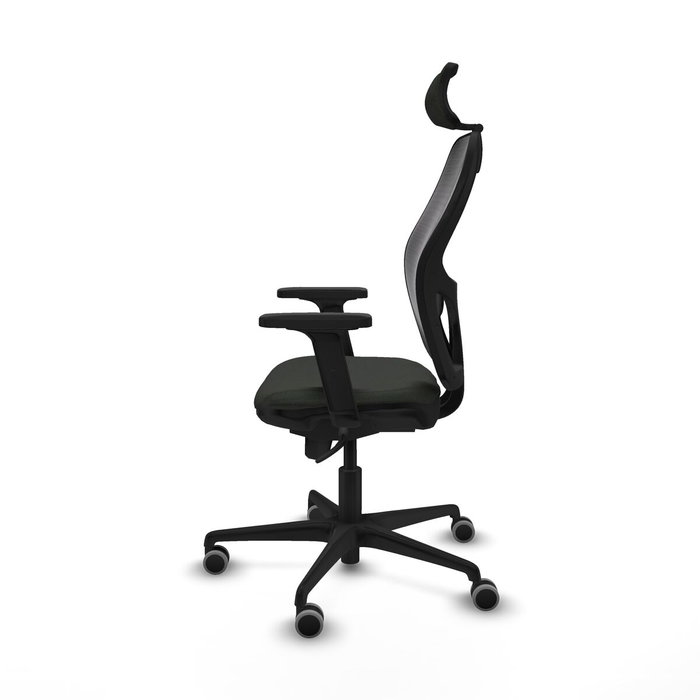 Piqueras y Crespo Chaise de Bureau avec Appui-tête 2D036G2 Noir