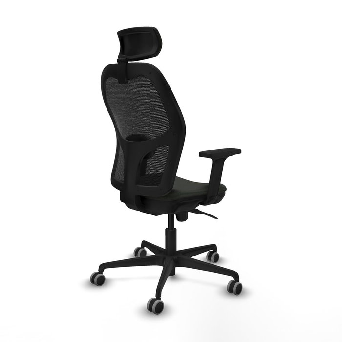Piqueras y Crespo Chaise de Bureau avec Appui-tête 2D036G2 Noir