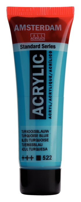Amsterdam Amsterdam Standard Series Peinture Acrylique Azur Turquoise 522 20 ml Amsterdam Amsterdam Standard Series Peinture Acrylique Azur Turquoise 522 20 ml