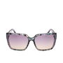 Guess By Marciano GM00012 Lunettes de Soleil Femme Carré Acétate Lila Havana 58 mm