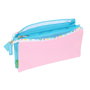 Trousse Fourre-Tout Triple Benetton Unique Rose Turquoise 22 x 12 x 3 cm