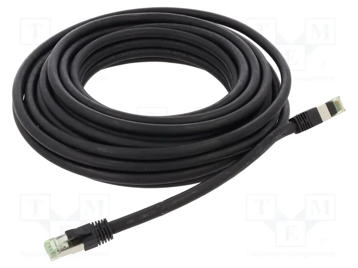 GOOBAY Cordon de raccordement S/FTP Cat 6a RJ45 10m Noir GOOBAY Cordon de raccordement S/FTP Cat 6a RJ45 10m Noir