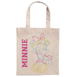 SUNCITY Sac shopping tote bag Minnie Mouse Disney, 100% coton, dimensions 41 x 37 cm