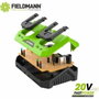 Fieldmann Chargeur double pour batteries 20V Li-Ion